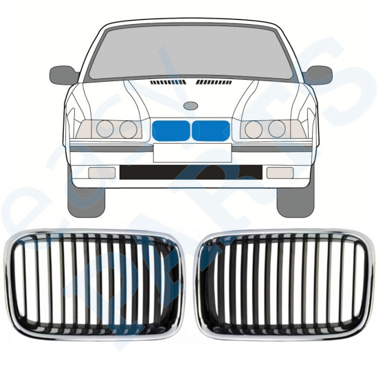 Grotelės už BMW 3 E36 1990-1994 11126