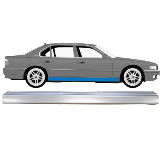 Slenkstis, apatinė už BMW 7 E38 1994-2001 / Kairė = Dešinė (simetriška) 14835