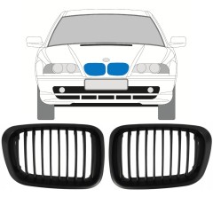 Grotelės už BMW 3 E46 1998-2006 / Kairė + Dešinė / Rinkinys 11128