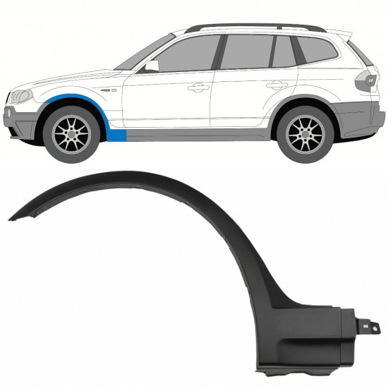 Sparno juosta priekinio sparno už BMW X3 2003-2010 / Kairė 8342