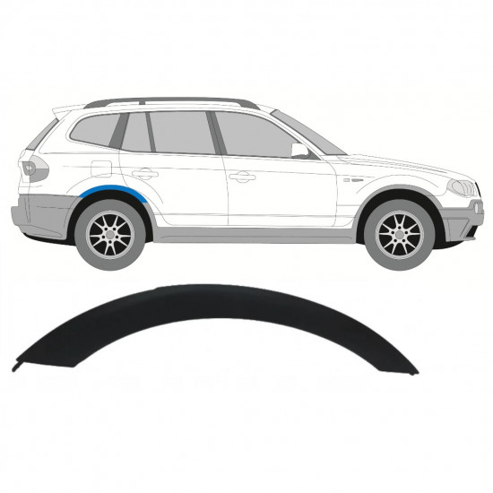 Sparno juosta galinio sparno už BMW X3 2003-2010 / Dešinė 7646