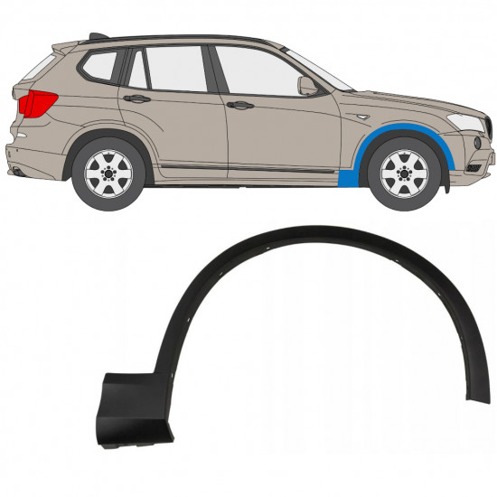 Sparno juosta priekinio sparno už BMW X3 2010-2014 / Dešinė 7648