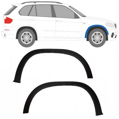 Sparno juosta priekinio sparno už BMW X5 2006-2013 / Kairė + Dešinė / Rinkinys 9428