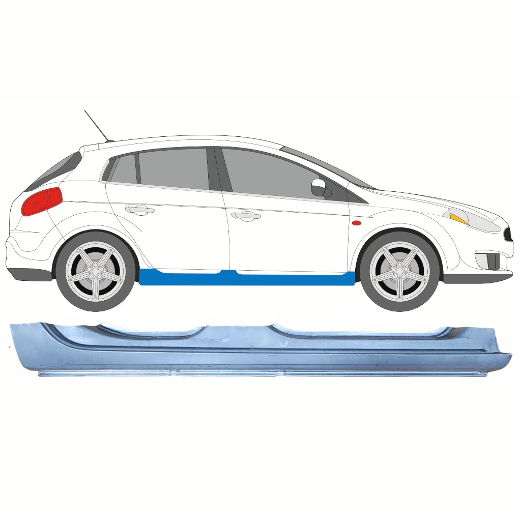 Slenkstis, Apatinė Už Fiat Bravo Ii 2007-2014 / Dešinė 10224