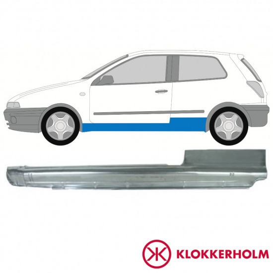 Slenkstis, apatinė už Fiat Bravo 1995-2001 / Kairė 10986