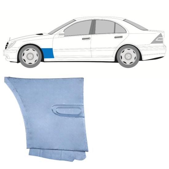 Sparno apatinė dalis už Mercedes C-Class W203 2000-2007 / Kairė 16030