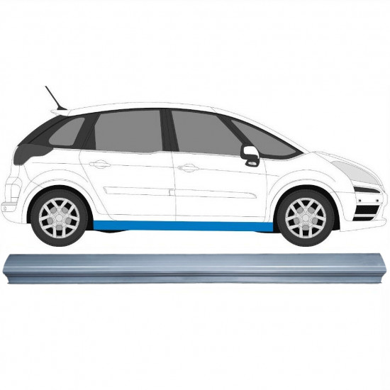 Slenkstis, apatinė už Citroen C4 Picasso 2006-2013 / Kairė = Dešinė (simetriška) 11914