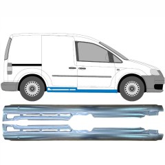 Visas slenkstis už Volkswagen Caddy 2004-2020 / Kairė + Dešinė / Rinkinys 9558