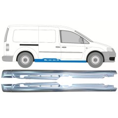 Visas slenkstis už Volkswagen Caddy 2004-2020 / Kairė + Dešinė / Rinkinys 10993