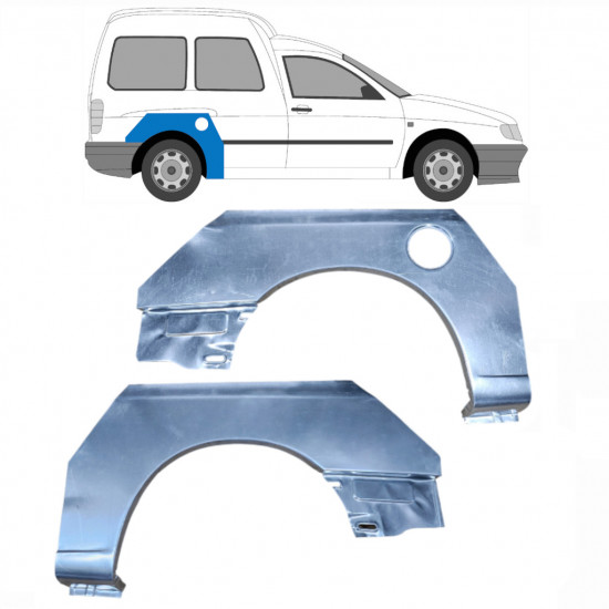 Galinė arka už VW Caddy Seat Inca 1995-2004 / Kairė + Dešinė / Rinkinys 10603