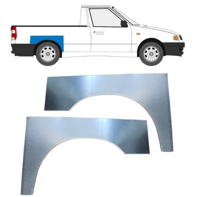 Galinė arka už Volkswagen Caddy 1995-2004 / Kairė + Dešinė / PICKUP / Rinkinys 16330