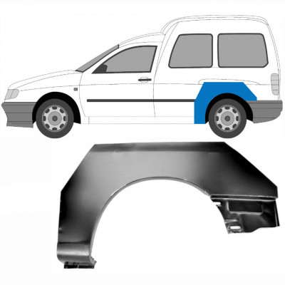 Galinė arka už VW Caddy Seat Inca 1995-2004 / Kairė 6187