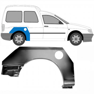 Galinė arka už VW Caddy Seat Inca 1995-2004 / Dešinė 6186