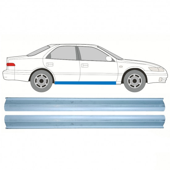 Slenkstis, apatinė už Toyota Camry 1996-2001 / Kairė = Dešinė (simetriška) / Rinkinys 10601