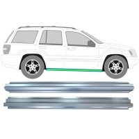 Slenkstis vidinė + išorinė dalis už Jeep Grand Cherokee 1998-2005 / Kairė = Dešinė (simetriška) / Rinkinys 17005
