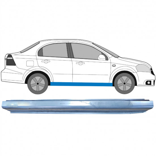 Slenkstis, apatinė už Chevrolet Aveo 2003-2008 / Dešinė 5482