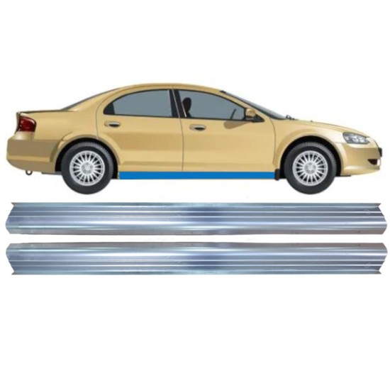 Slenkstis apatinė dalis už Chrysler Sebring 2000-2007 / Kairė + Dešinė / Rinkinys 16108