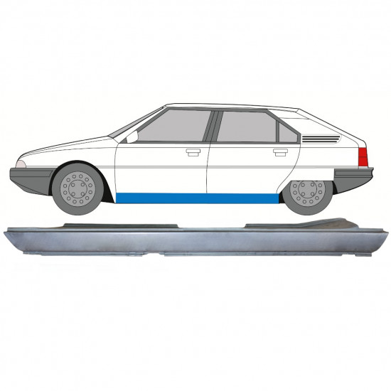 Visas slenkstis už Citroen BX 1982-1994 / Kairė 7672