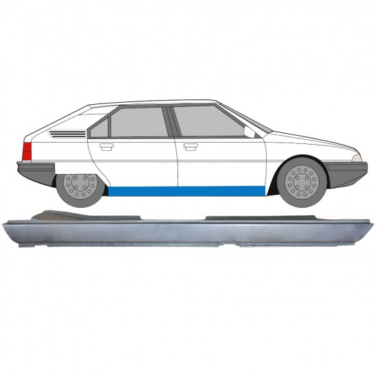 Visas slenkstis už Citroen BX 1982-1994 / Dešinė 7671