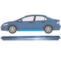 Slenkstis, apatinė už Honda Civic 2005-2011 / Kairė / SEDAN 11007