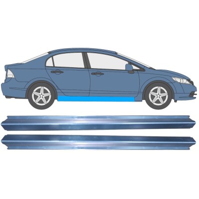 Slenkstis, apatinė už Honda Civic 2005-2011 / Kairė + Dešinė / SEDAN / Rinkinys 11008
