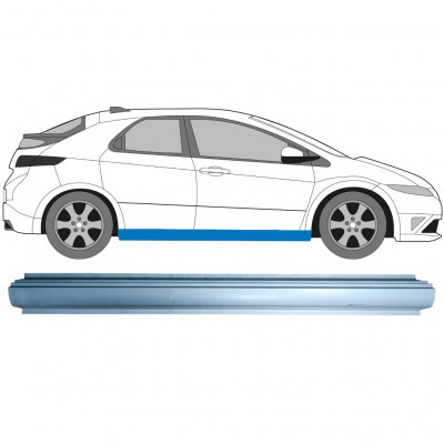 Slenkstis, apatinė už Honda Civic 2005-2011 / Kairė = Dešinė (simetriška) 12870