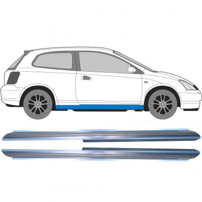 Slenkstis, apatinė už Honda Civic 2001-2005 / Kairė + Dešinė / Rinkinys 10623