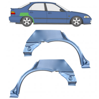 Galinė arka už Honda Civic 1991-1995 / Kairė + Dešinė / Rinkinys 10467