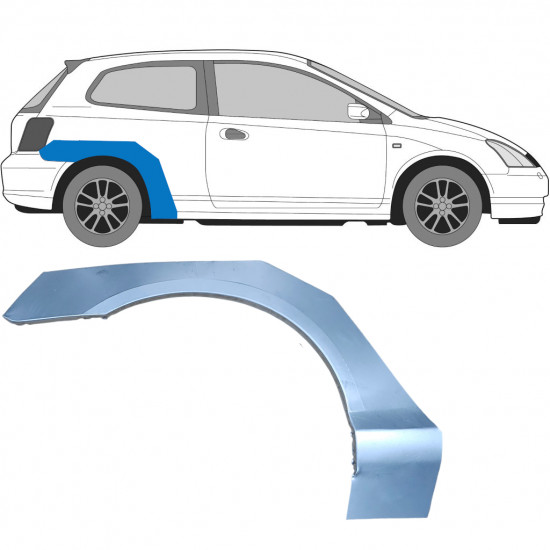 Galinė arka už Honda Civic 2001-2005 / Dešinė 7181