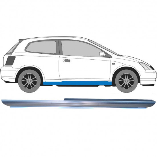 Slenkstis, apatinė už Honda Civic 2001-2005 / Dešinė 6646