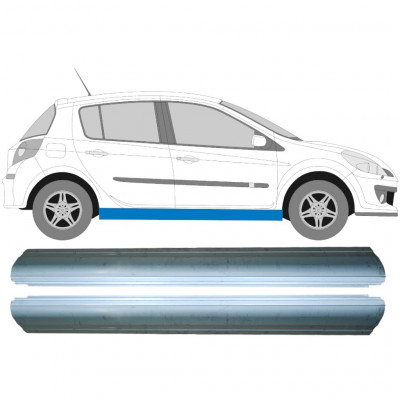 Slenkstis, apatinė už Renault Clio 2005-2014 / Kairė + Dešinė / Rinkinys 9811