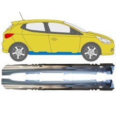 Visas slenkstis už Renault Clio IV 2016-2019 / Kairė + Dešinė / Rinkinys 16255