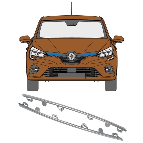 Grotelių juostelė už Renault Clio V 2019- / Kairė + Dešinė 16236