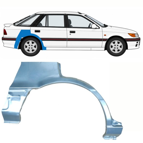Galinė arka už Mitsubishi Colt 1988-1992 / Dešinė 10795