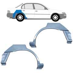Galinė arka už Toyota Corolla E10 1991-1998 / Kairė + Dešinė / SEDAN / Rinkinys 12660