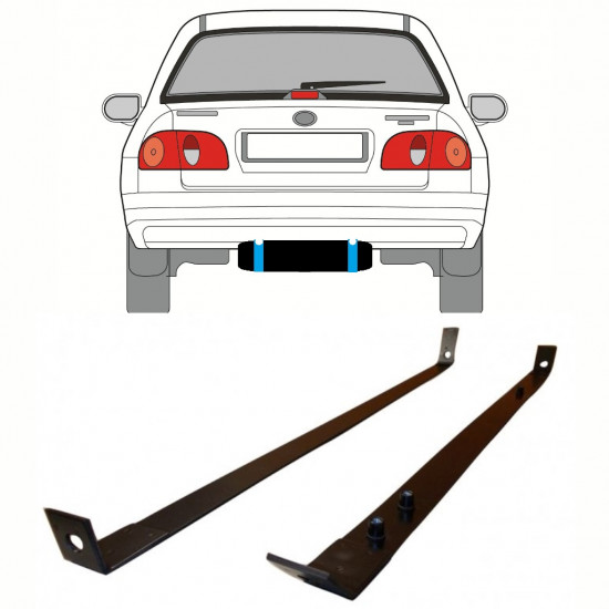 Kuro bako laikikliai už Toyota Corolla E11 1997-2001 10160