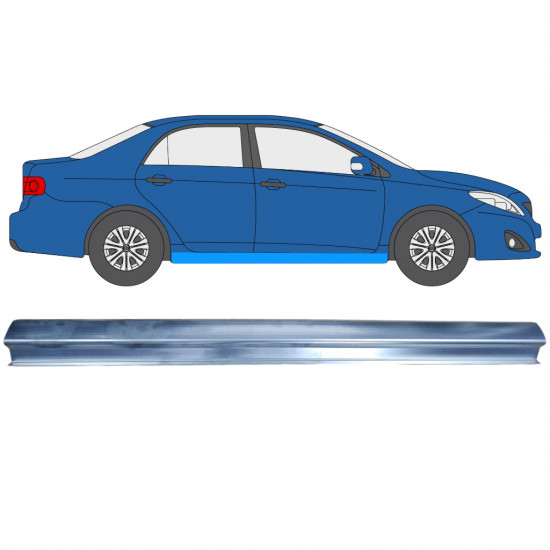 Slenkstis, apatinė už Toyota Corolla E14 / E15 2007-2013 / Kairė = Dešinė (simetriška) 11197