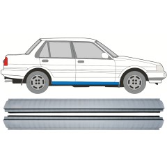 Slenkstis, apatinė už Toyota Corolla E8 1983-1988 / Kairė + Dešinė / Rinkinys 9883
