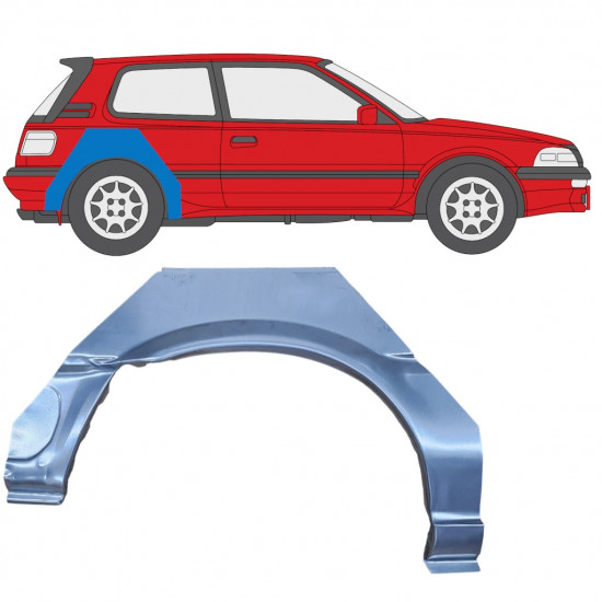 Galinė arka už Toyota Corolla 1987-1994 / Dešinė 8641