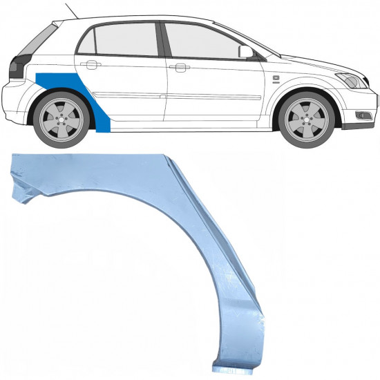 Galinė arka už Toyota Corolla 2001-2007 / Dešinė 7043