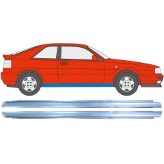Slenkstis, apatinė už Volkswagen Corrado 1987-1995 / Kairė + Dešinė / Rinkinys 11327