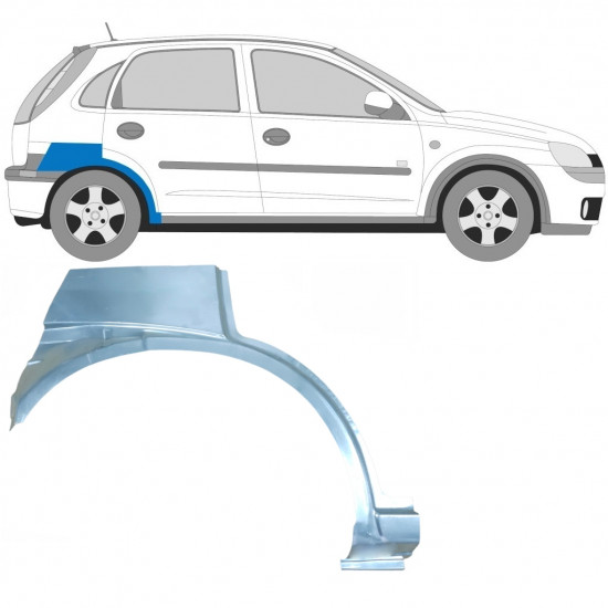 Galinė arka už Opel Corsa 2000-2010 / Dešinė 6885