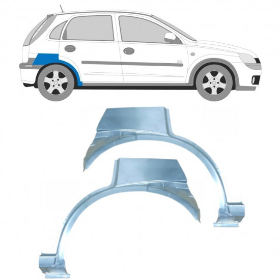 Galinė arka už Opel Corsa 2000-2010 / Kairė + Dešinė / Rinkinys 10383