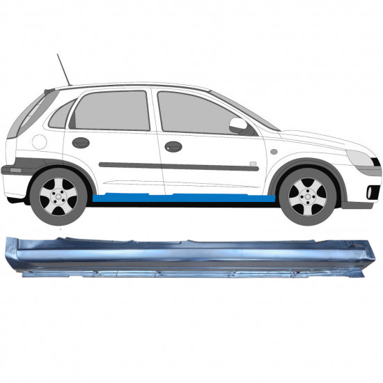 Slenkstis, apatinė už Opel Corsa 2000-2010 / Dešinė 6875