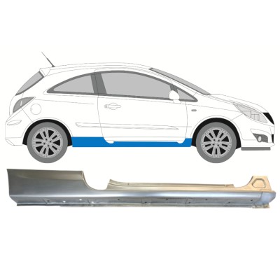 Visas slenkstis už Opel Corsa D 2006-2015 / Dešinė / HATCHBACK 14572