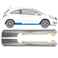 Visas slenkstis už Opel Corsa D 2006-2015 / Kairė + Dešinė / HATCHBACK / Rinkinys 14574
