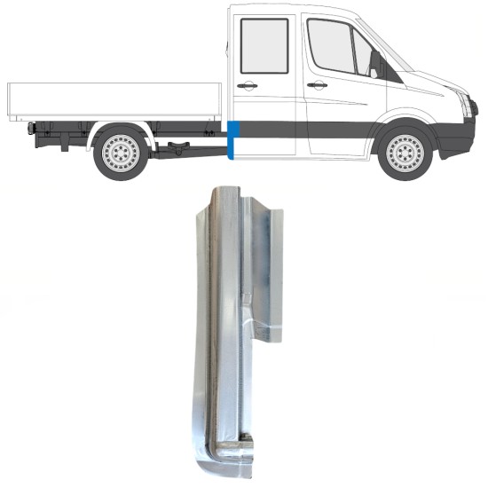 Galinis kampas už Volkswagen Crafter 2005-2017 / Dešinė 15508