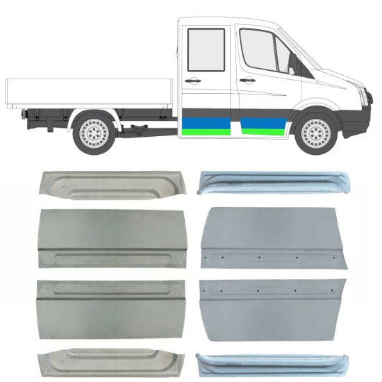 Priekinių durų už Volkswagen Crafter 2005-2017 / Rinkinys 14483