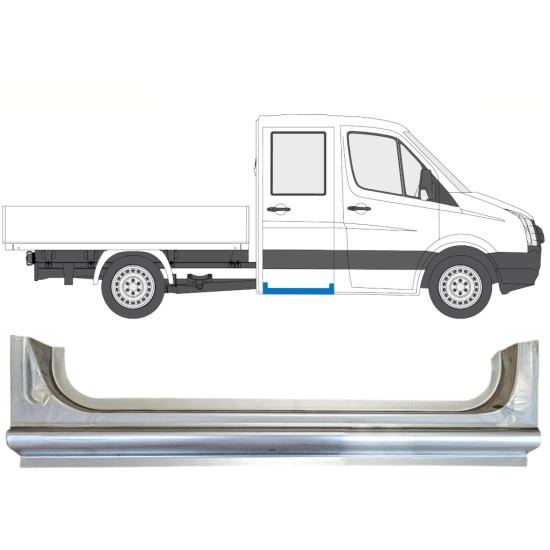 Slenkstis galinė dalis už Volkswagen Crafter 2005-2017 / Dešinė 15518