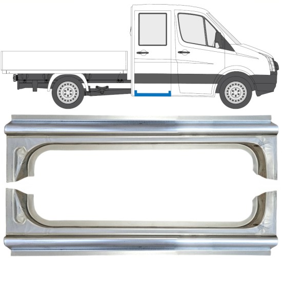 Slenkstis galinė dalis už Volkswagen Crafter 2005-2017 / Kairė + Dešinė / Rinkinys 15520